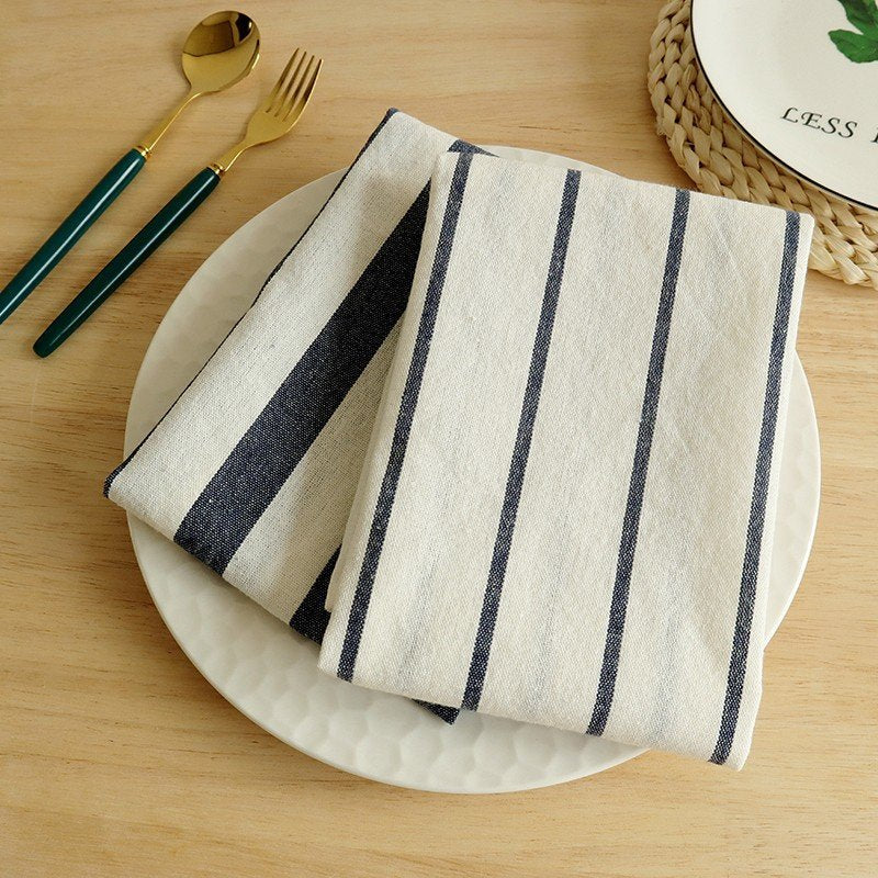 Mediterranean Blue 100% Cotton Kitchen Towel Snapkin – inhelo